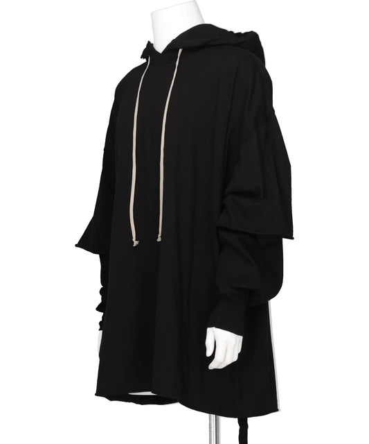 TOMMY HUSTLER HOODIE - BLACK