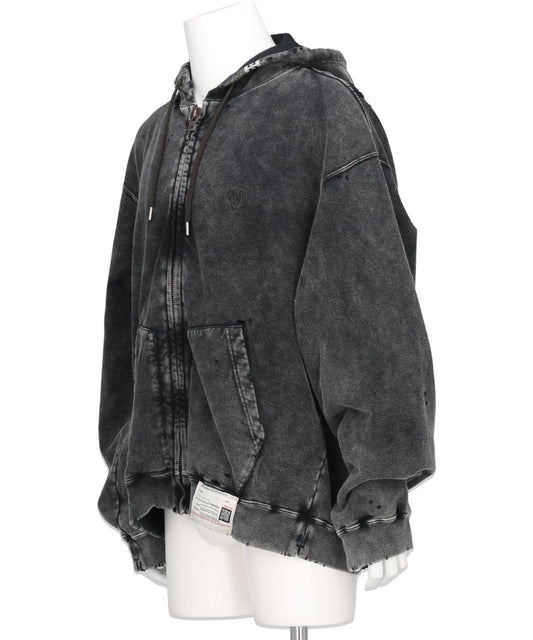 BLEACHED SWEAT PARKA