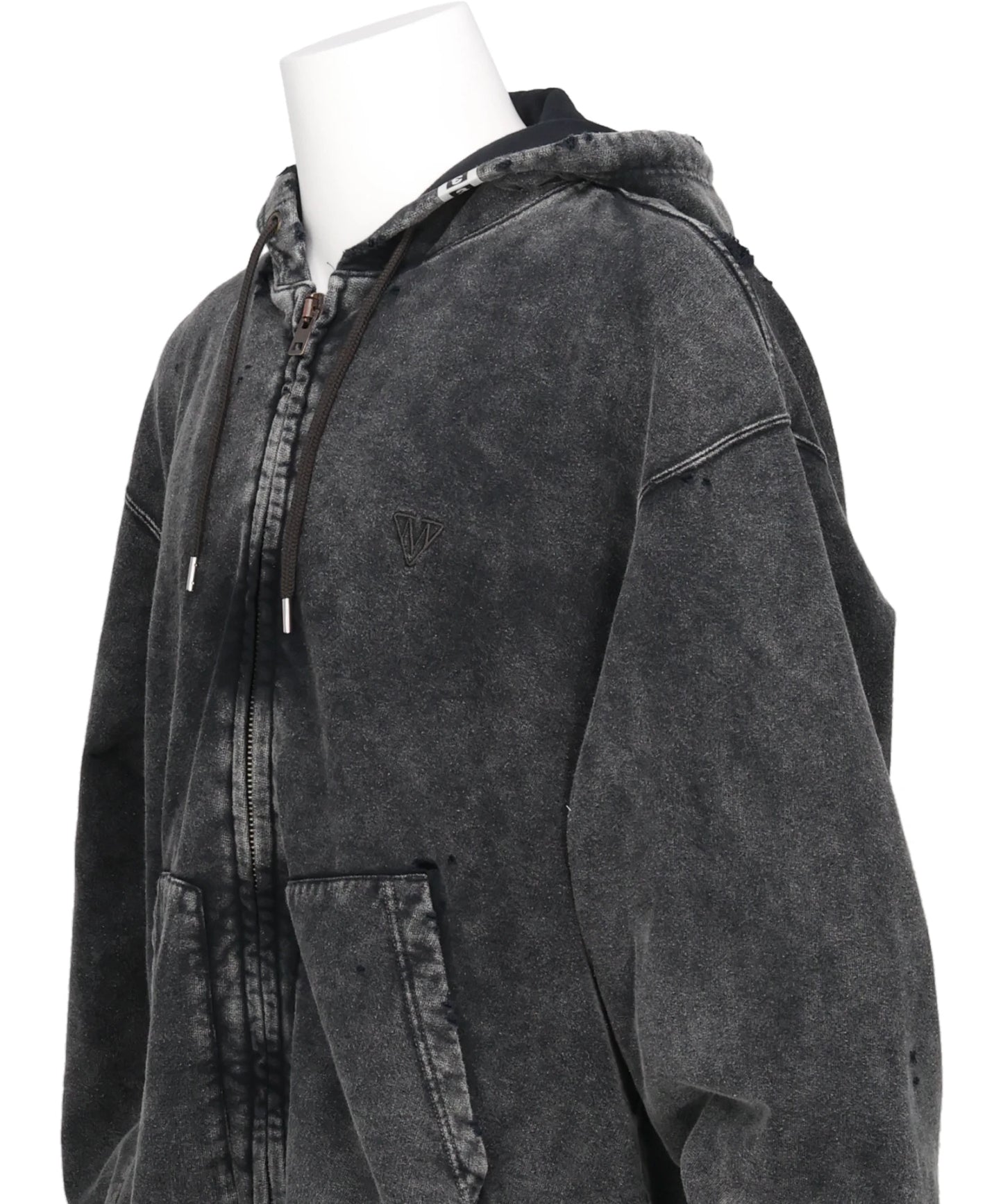 BLEACHED SWEAT PARKA