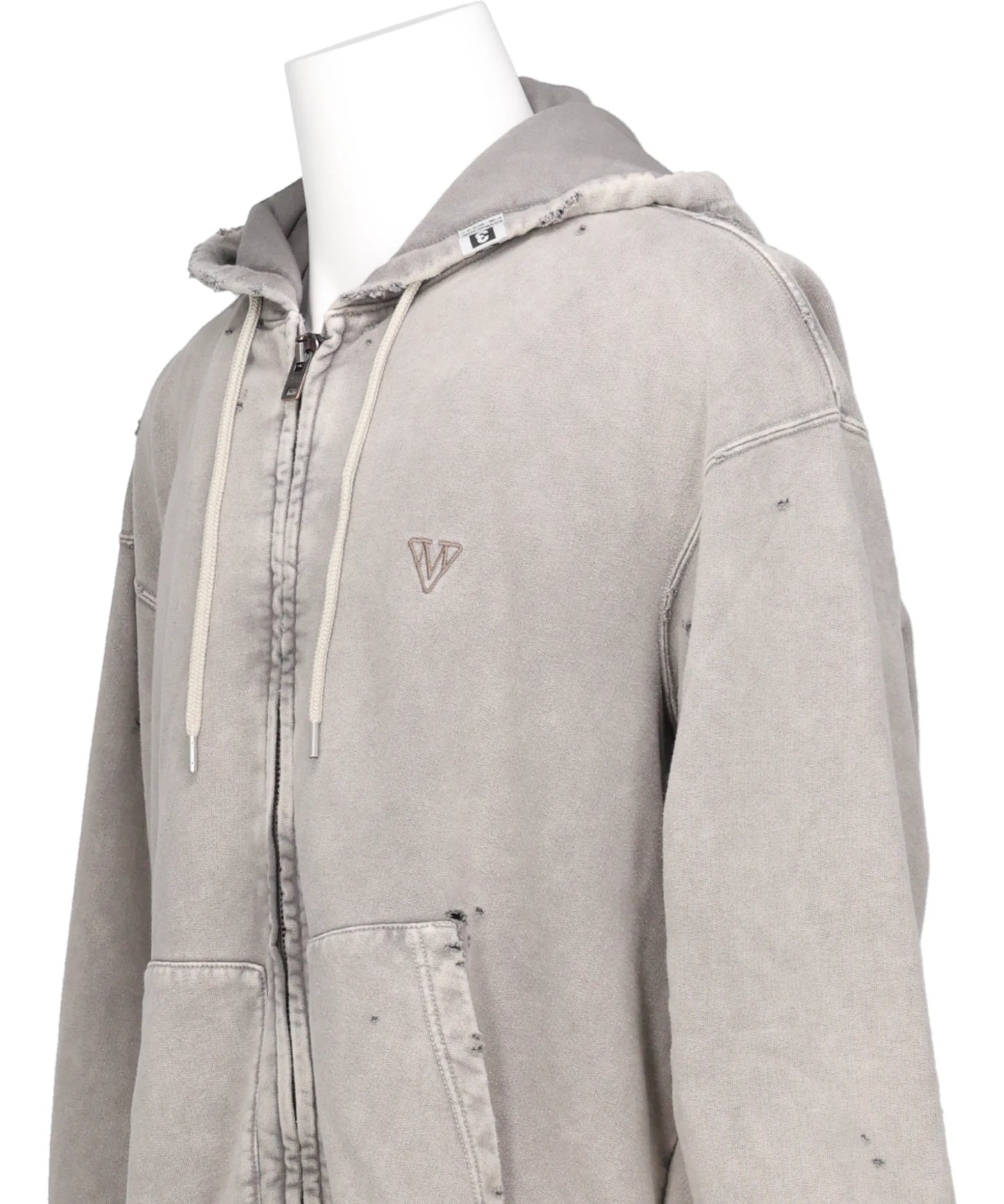 BLEACHED SWEAT PARKA