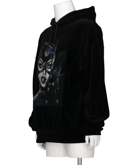 CATWOMAN PHOTOSTITCH HOODIE /VELOR