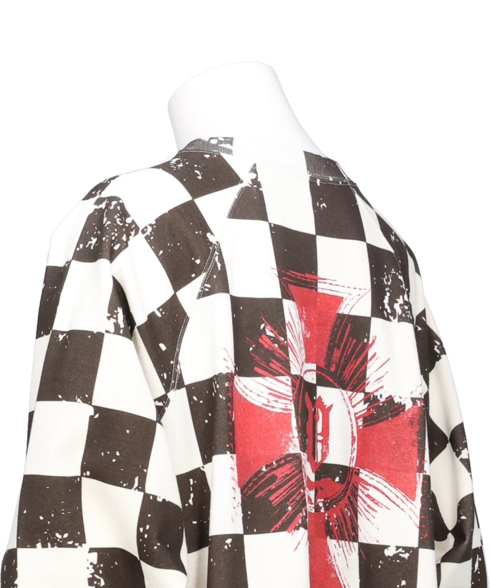 CHECKERED FLAG RAGLAN SWEAT