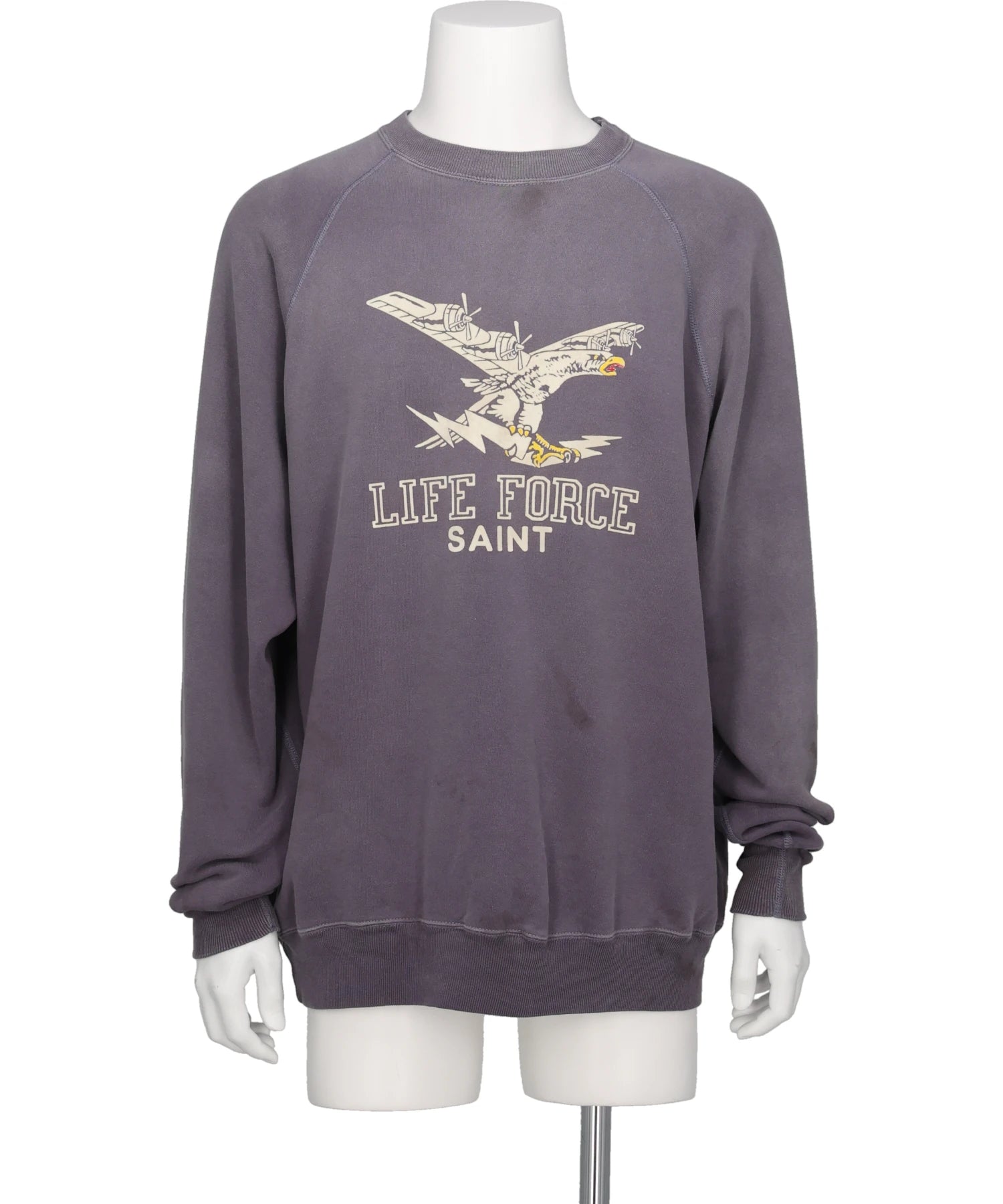 SAINT Mxxxxxx（セント マイケル)RAGLAN CRW N SWT/LIFE FORCE