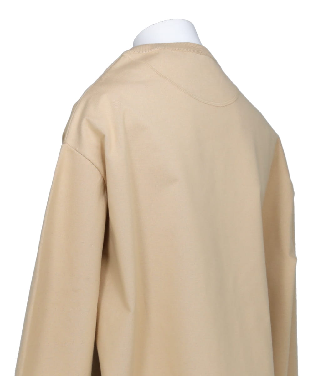 STONE WASHED COTTON SWEAT