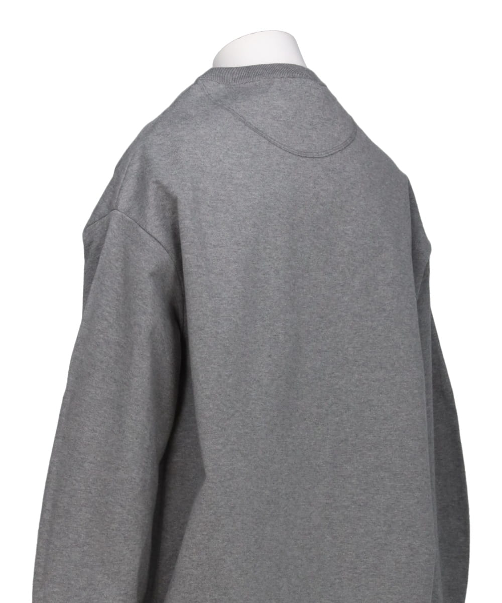 STONE WASHED COTTON SWEAT