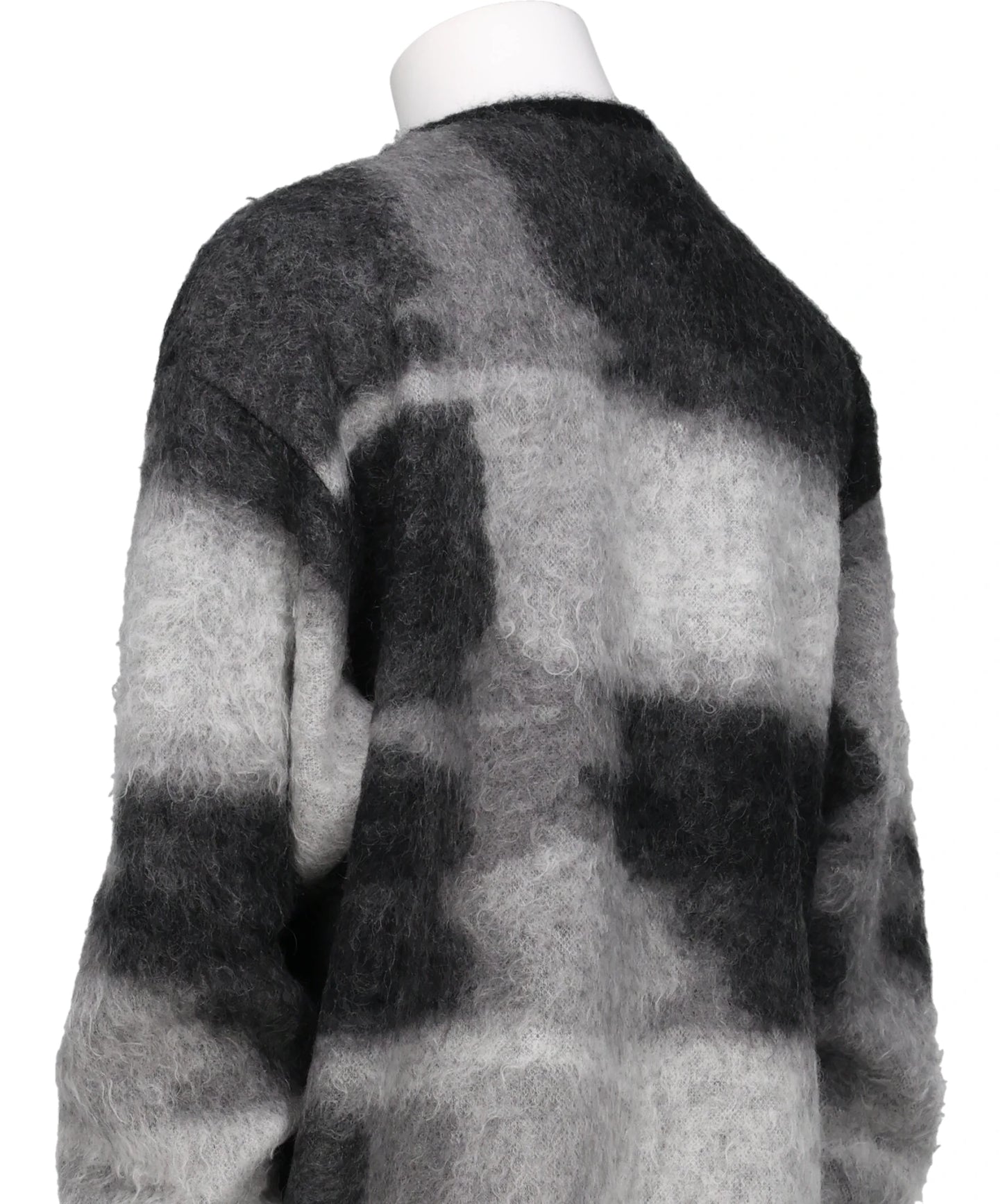 KID MOHAIR JACQURAD CARDIGAN - BEAM