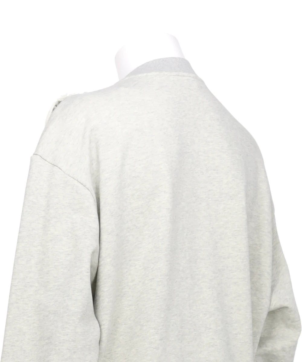 RUFFLE JERSEY CARDIGAN