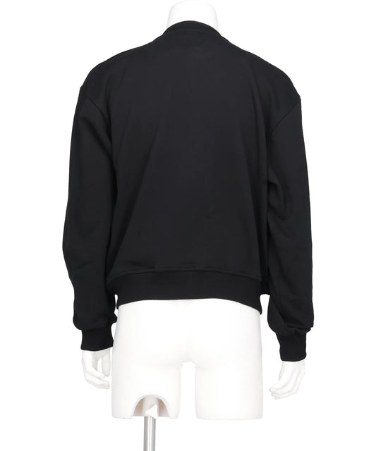 RUFFLE JERSEY CARDIGAN