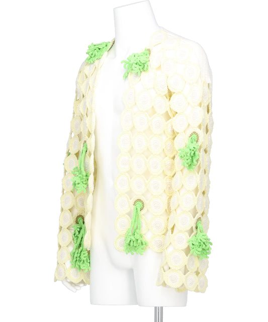 SLICED CARROT CROCHET CARDIGAN