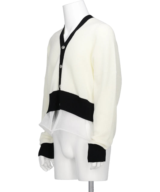 LAYERED SHORT CARDIGAN