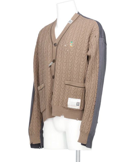COMBINED KNIT CARDIGAN
