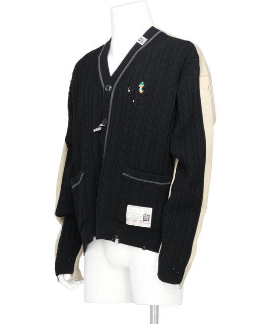 COMBINED KNIT CARDIGAN