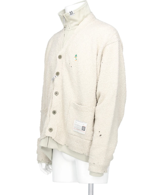 LAYERED KNIT CARDIGAN