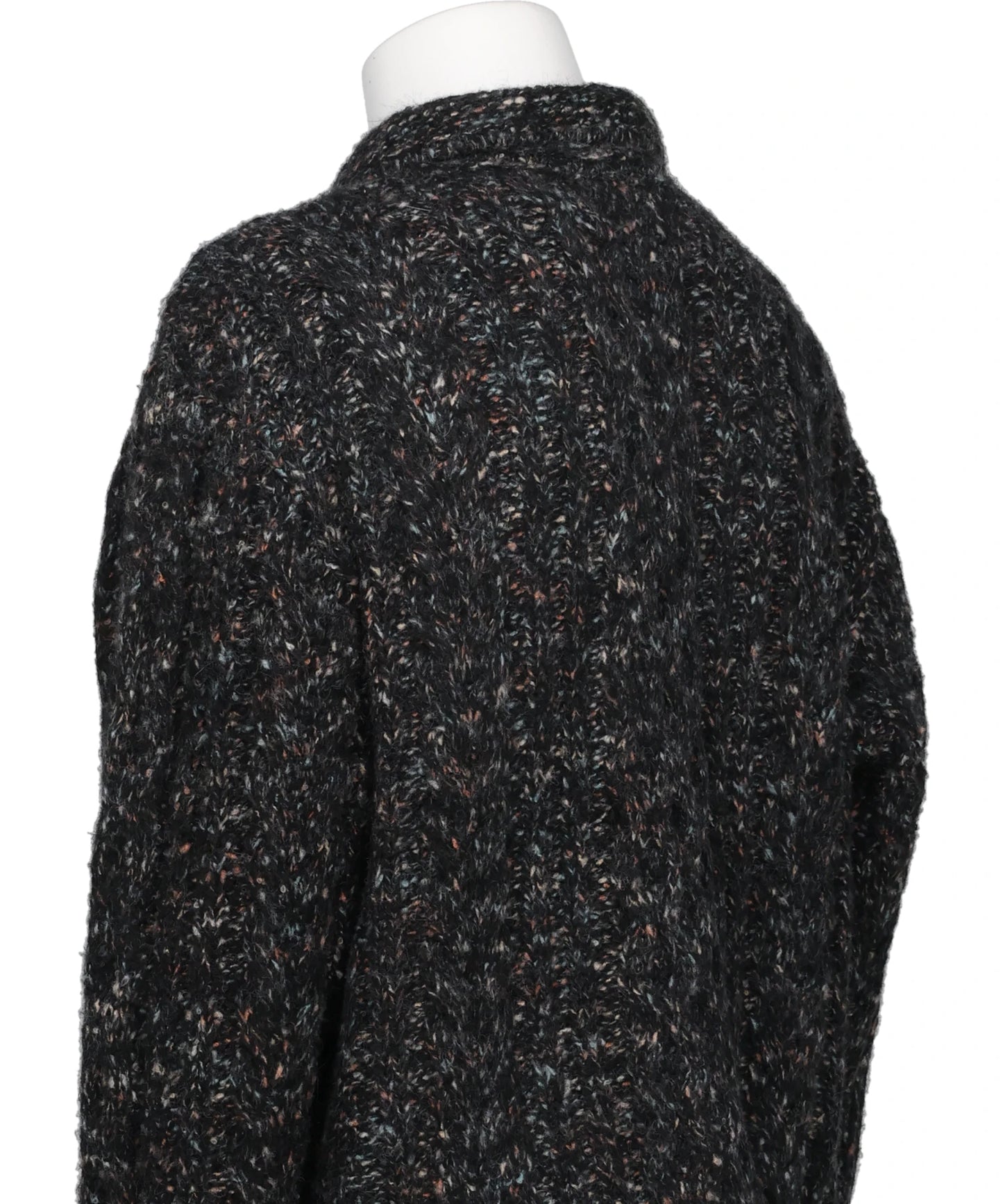 MULTICOLOR CABLE KNIT CARDIGAN
