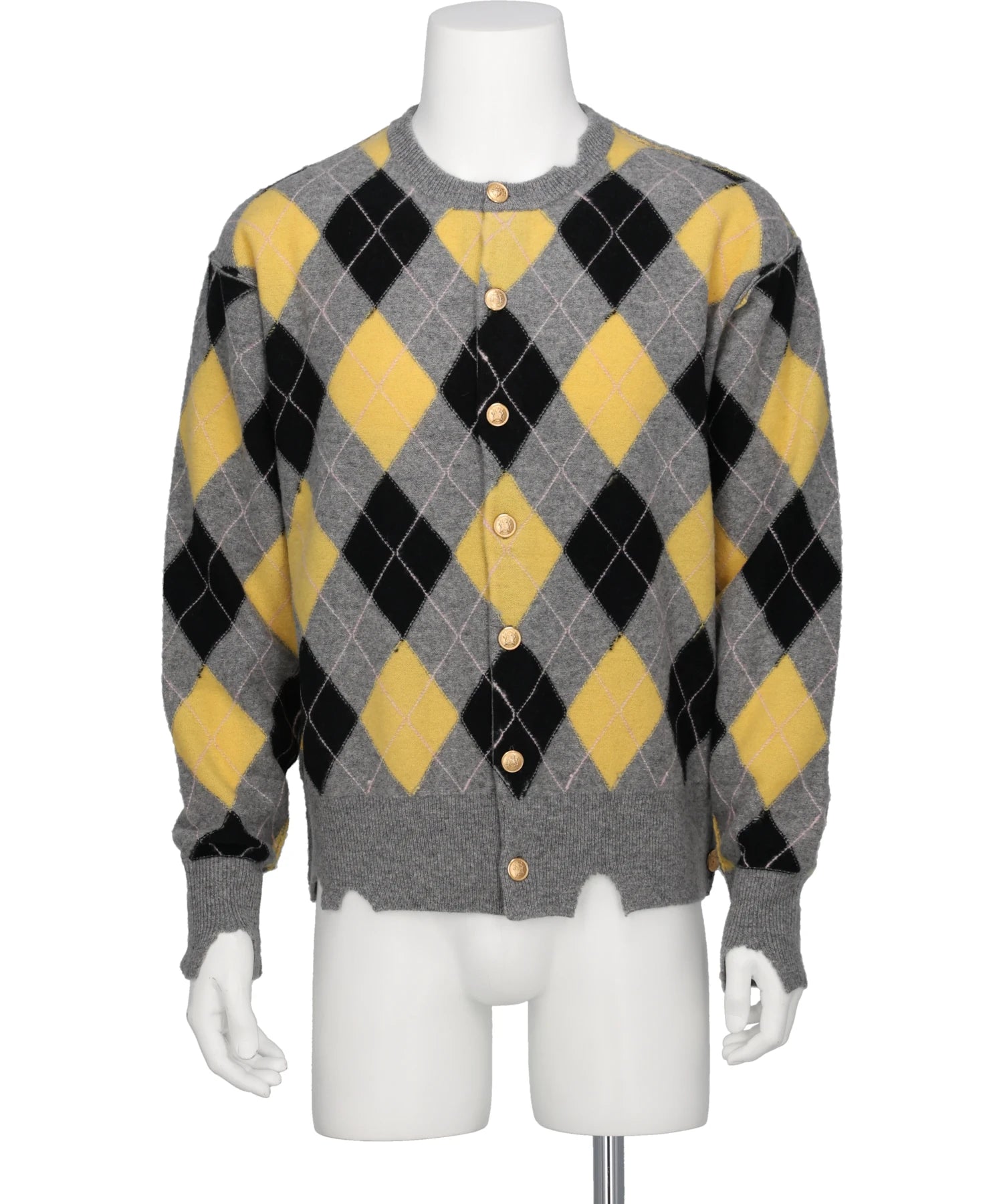 MASU(エムエーエスユー) 2026AW DIAMOND SCRAPED CARDIGAN M26H9KN003