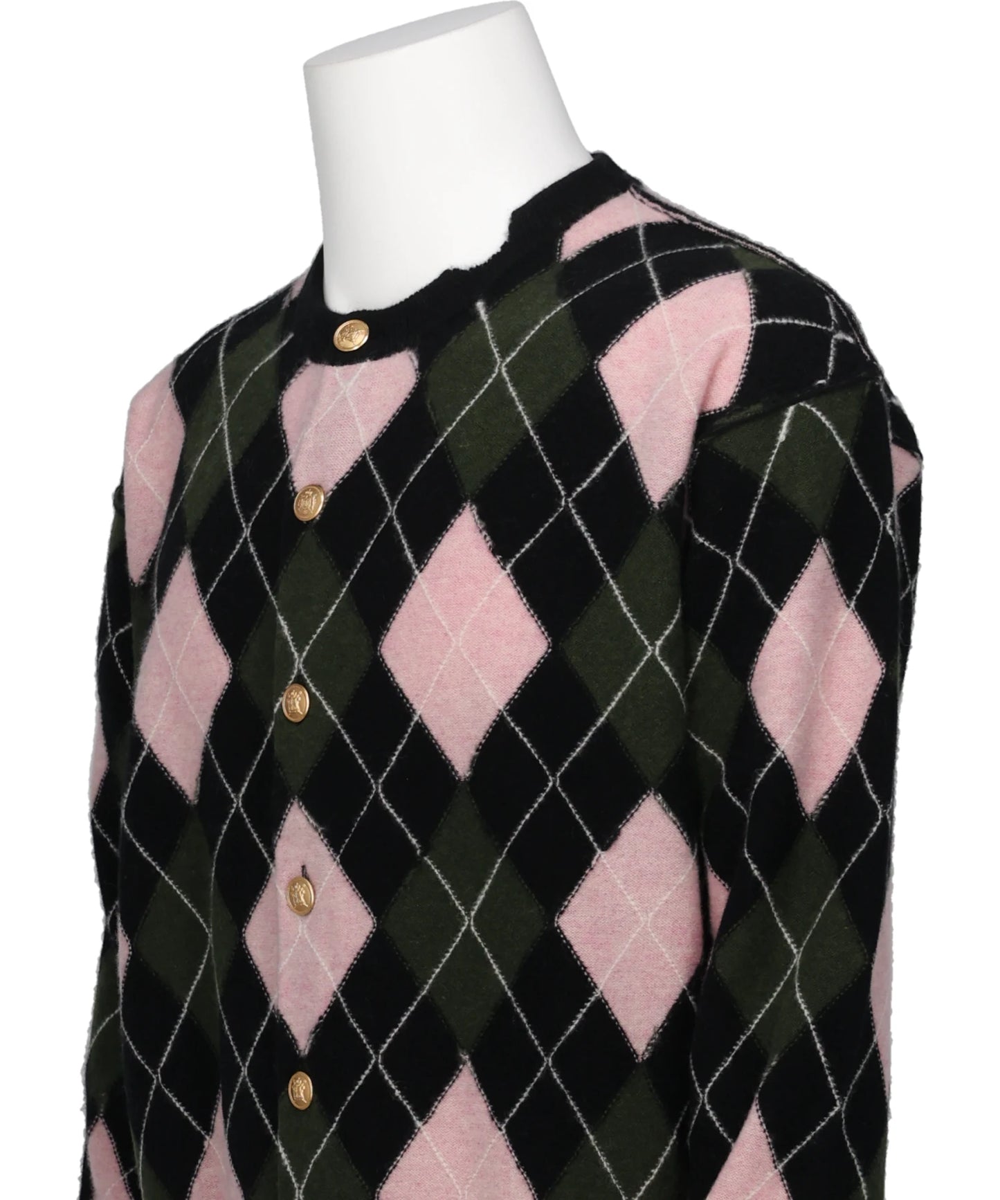 DIAMOND SCRAPED CARDIGAN