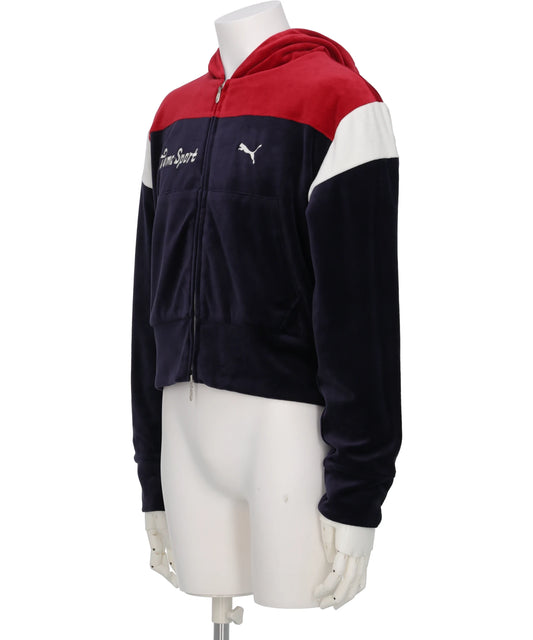 PUMA X MASU T7 SHORT TRACK HOODIE- NEW NAVY