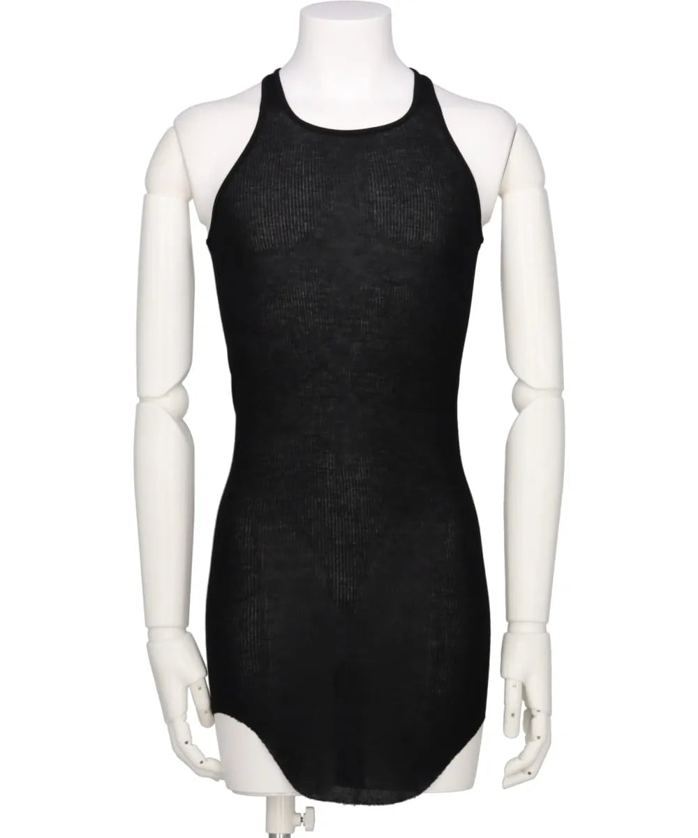 Rick Owens Basic rib tank BLACK サイズM Rick Owens Basic rib tank BLACK サイズM RICK OWENS - TOPS