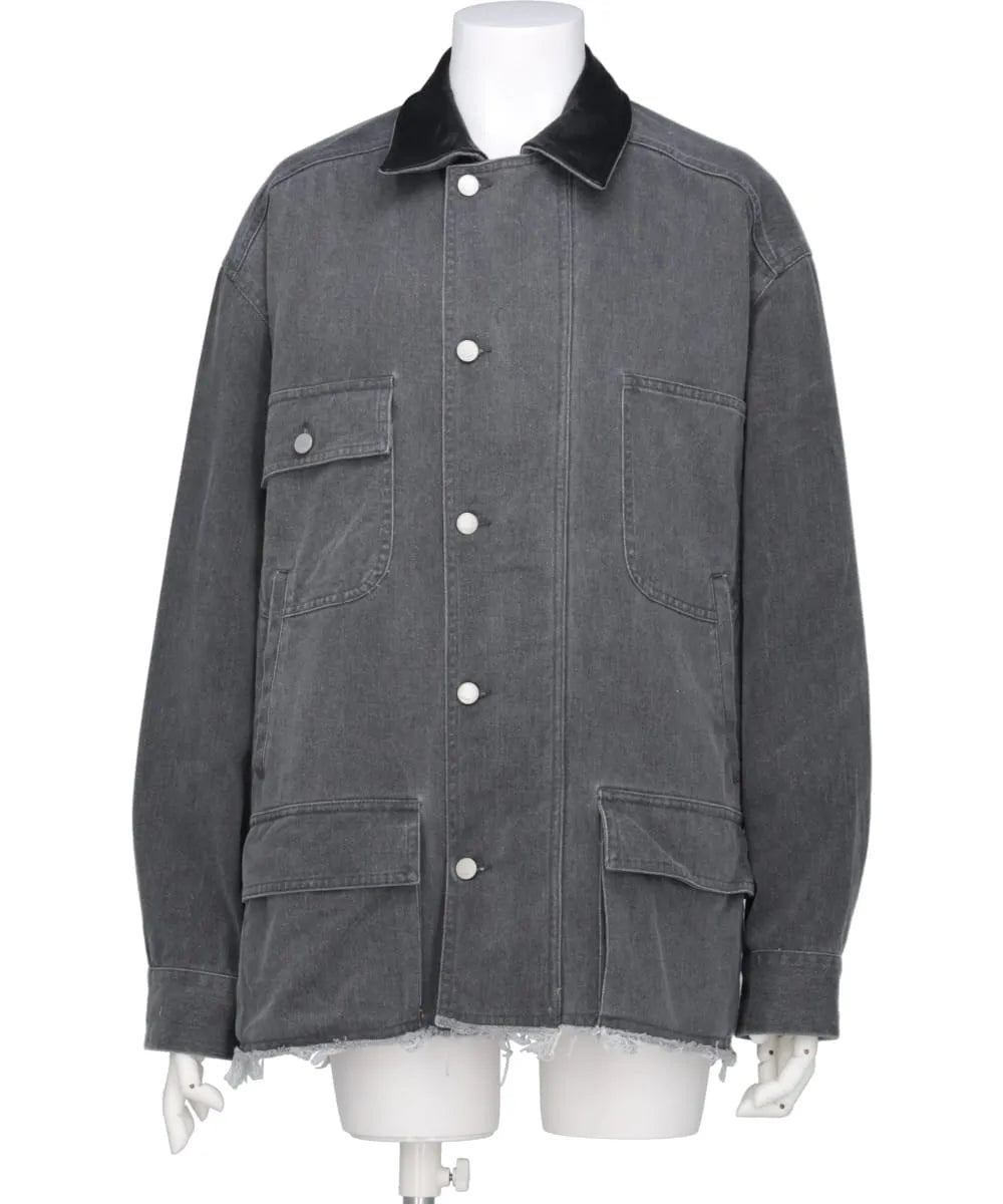 COTTON CUT-OFF COVERALL JACKET – MIDWEST ONLINE STORE