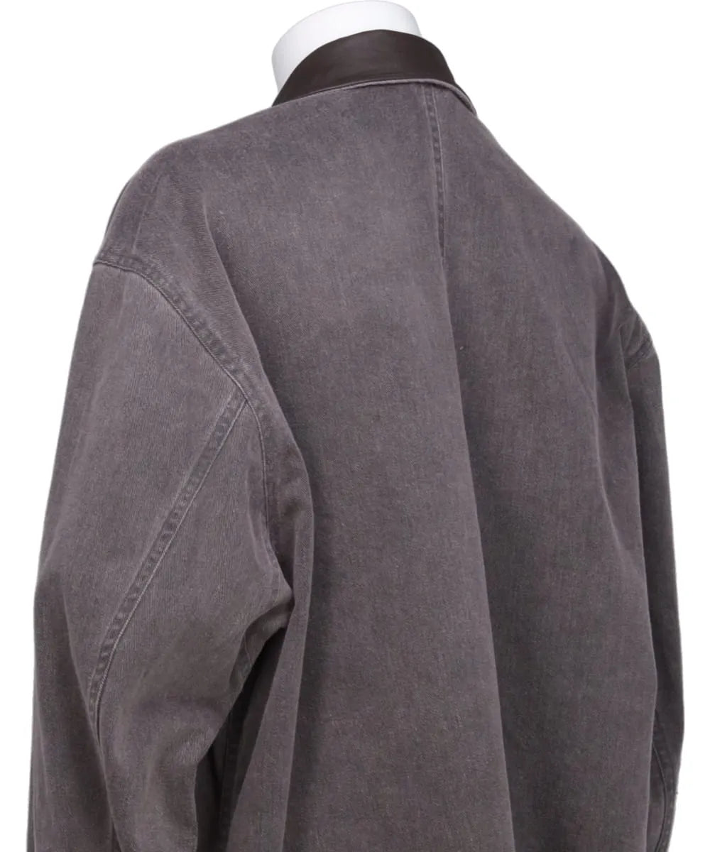 COTTON CUT-OFF COVERALL JACKET