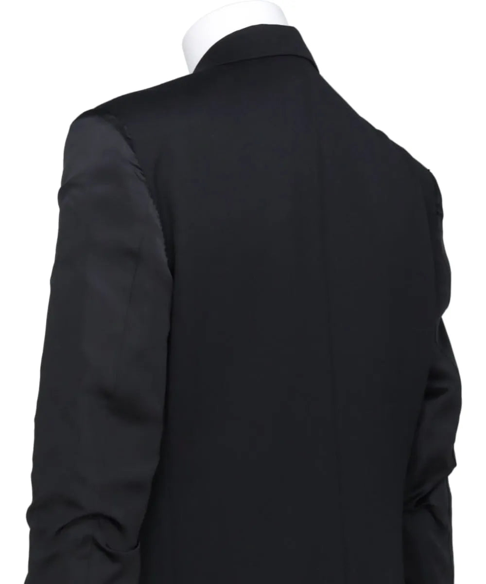 DOESKIN INSIDEOUT SLEEVE SINGLE BREASTED JACKET