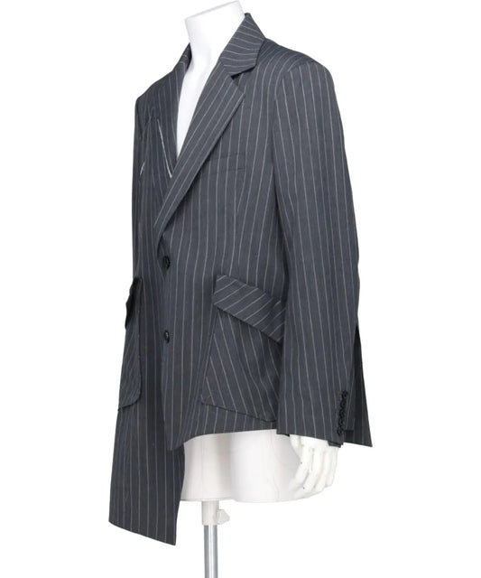 STRIPE SLASH OVER JACKET