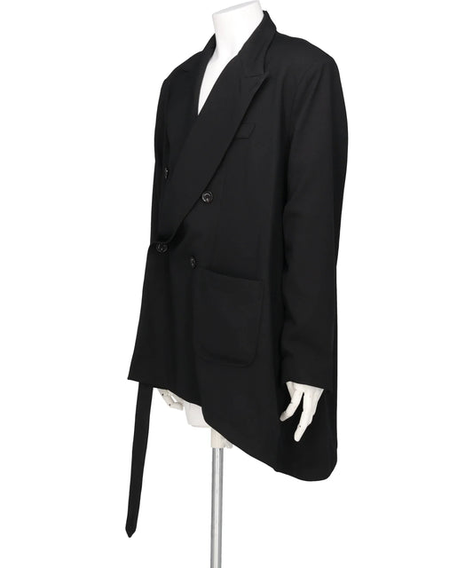 SLIPPERY PEAK LAPEL JACKET
