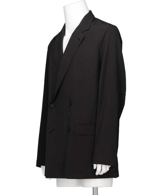 WOOL WASHER TROPICAL DOUBLE BREASTED JACKET