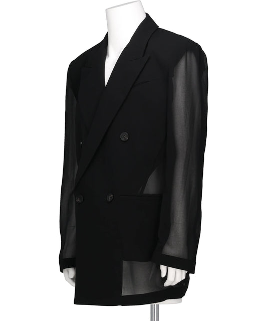 TRANSPARENT DOUBLE BREASTED JACKET