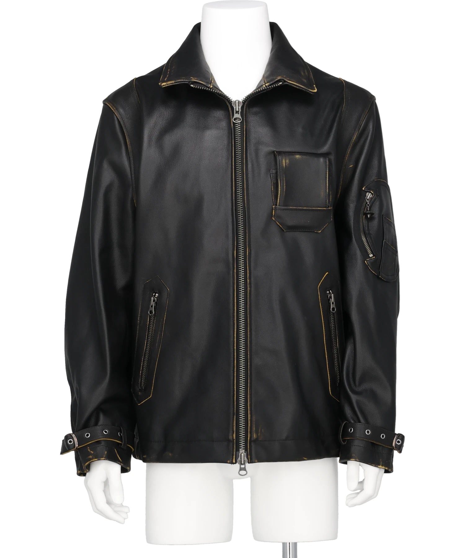 DAIRIKU(ダイリク) 2026SS MILLITARY LEATHER FLIGHT JACKET 26SS-O1 DAIRIKU(ダイリク) 2026SS MILLITARY LEATHER FLIGHT JACKET 26SS-O1