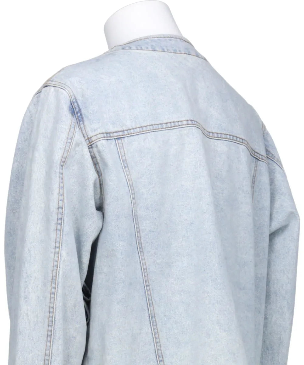 RUFFLE DENIM JACKET