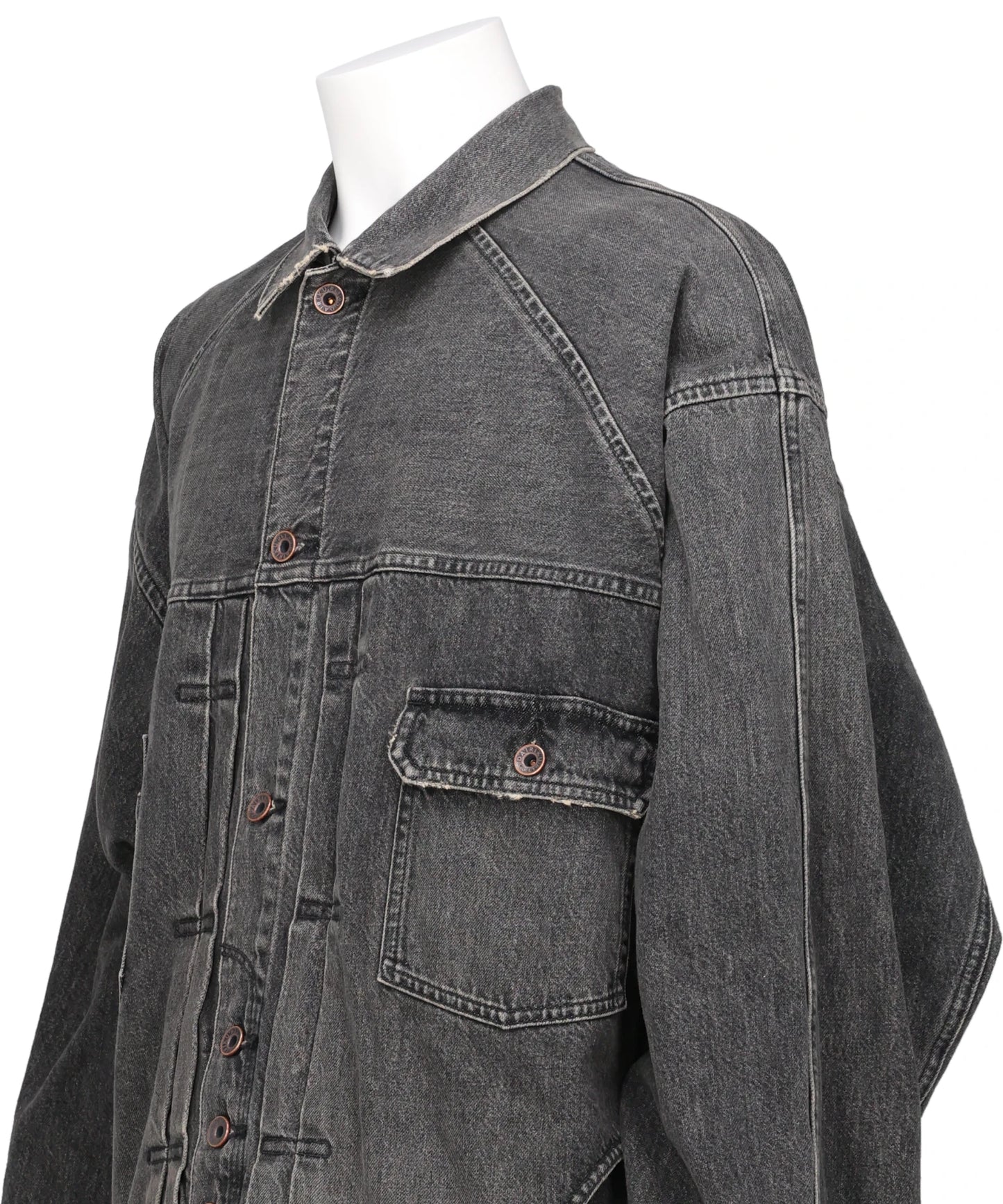 "INCEPTION" VINTAGE WASHED DENIM JACKET