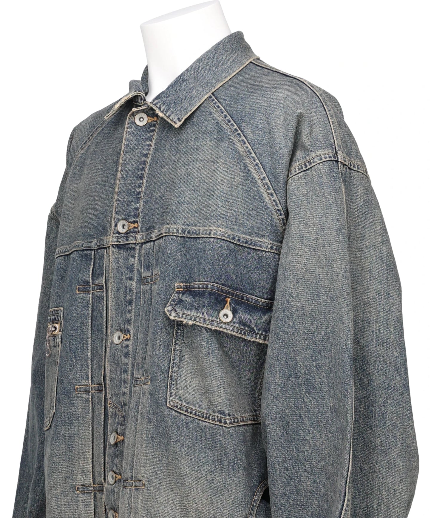 "INCEPTION" VINTAGE WASHED DENIM JACKET