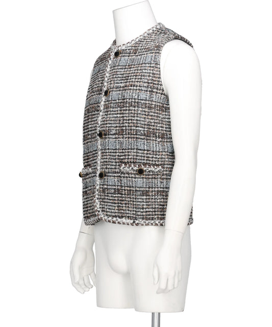 MELANGE TWEED GILET