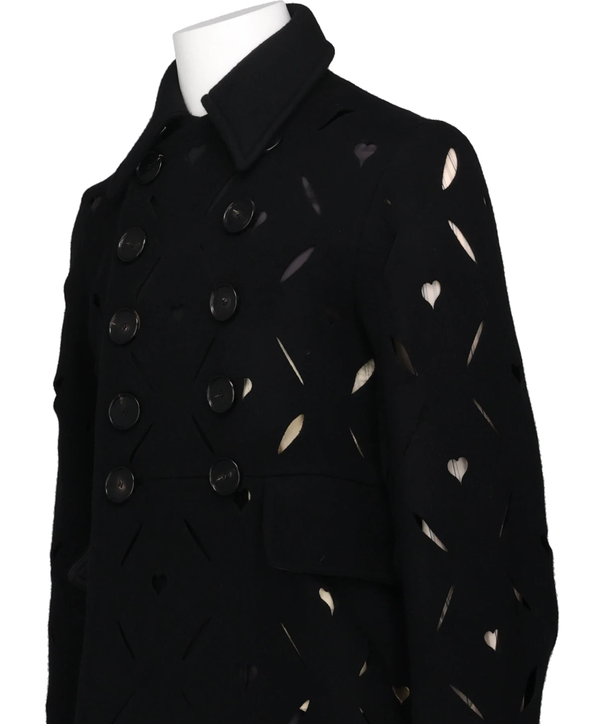 HEART HOLE PEA COAT