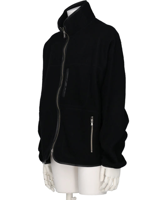 WOOL FLEECE ZIP BLOUSON