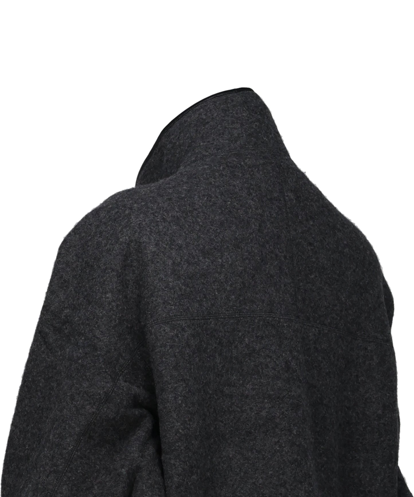 WOOL FLEECE ZIP BLOUSON