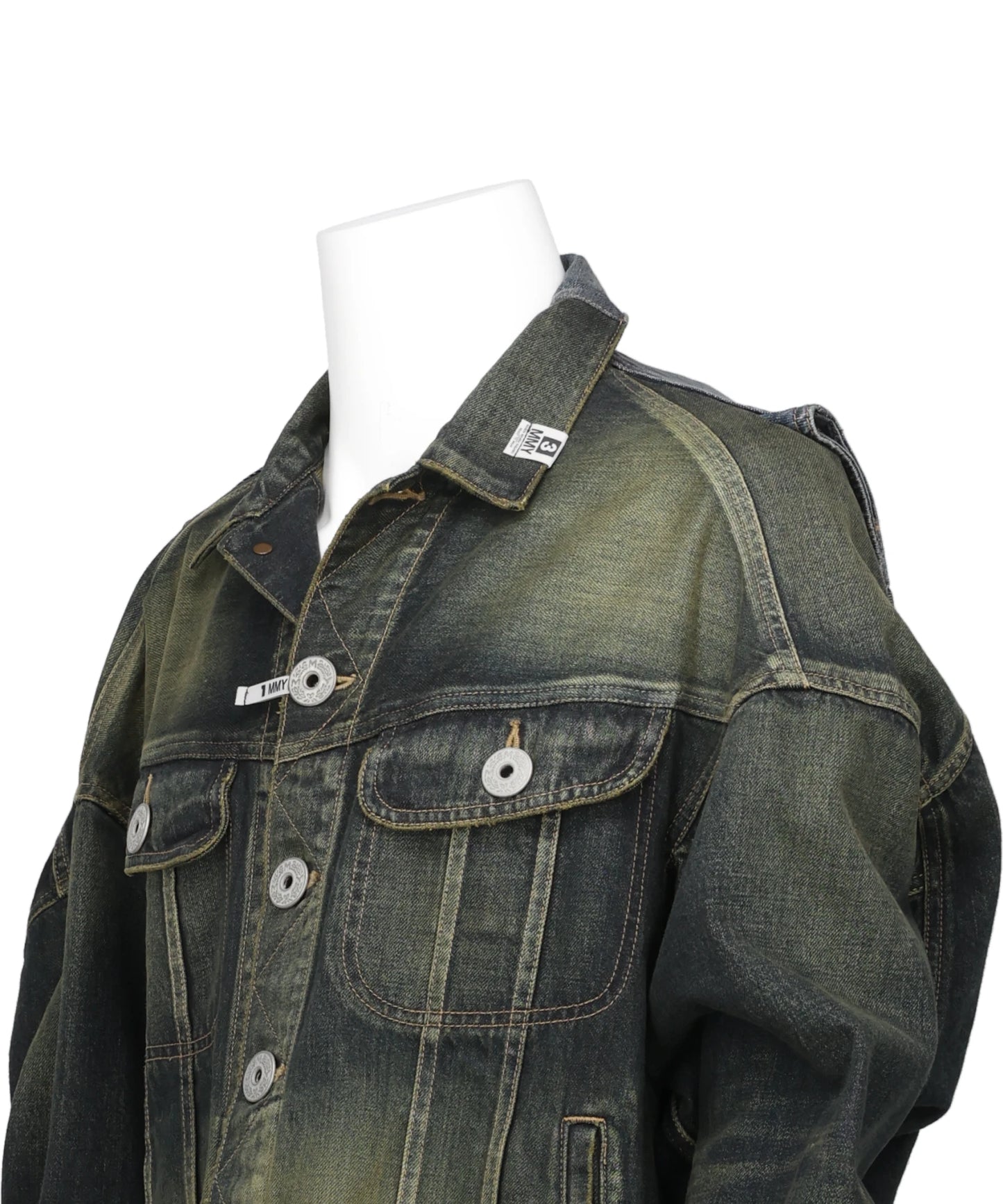 BACK VEST DENIM BLOUSON