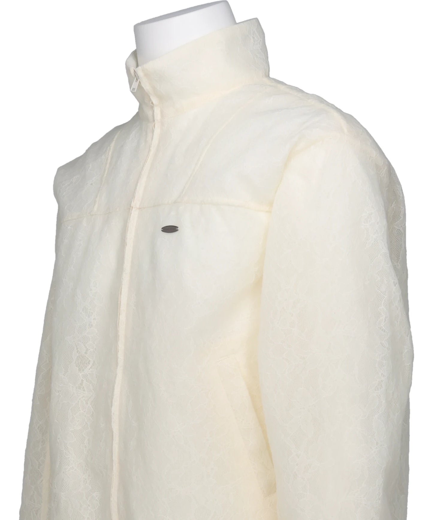 FUZZY LACE DRAWSTRING BLOUSON