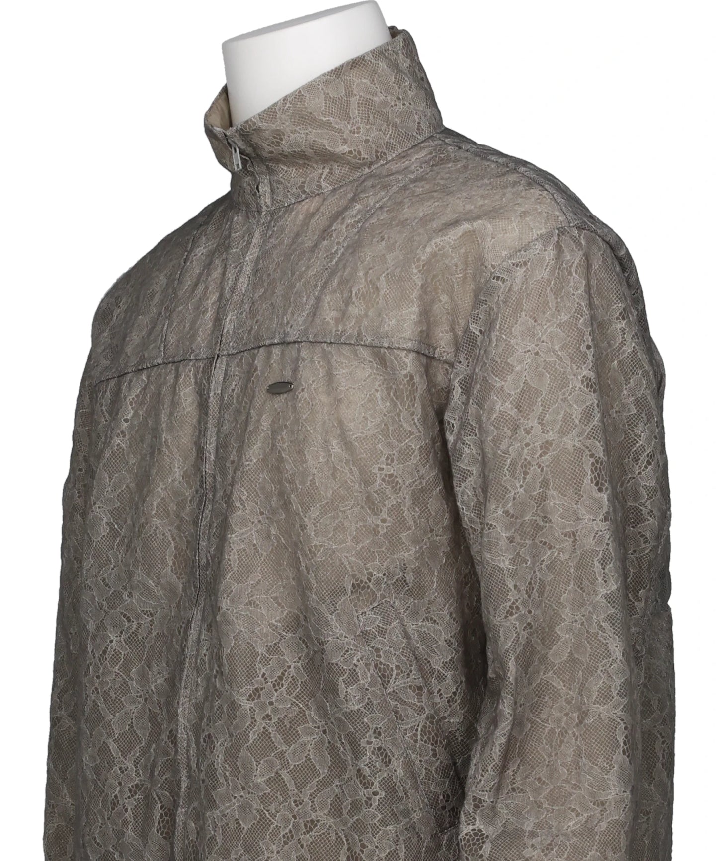 FUZZY LACE DRAWSTRING BLOUSON