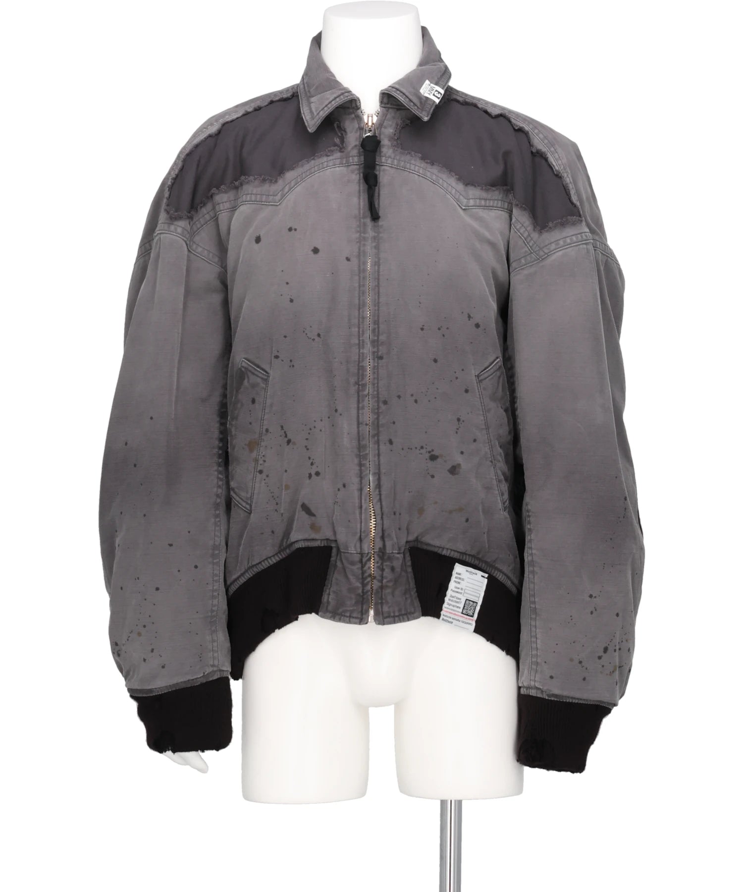 Maison MIHARA YASUHIRO(メゾンミハラヤスヒロ) DAMAGED BACK SATIN BL