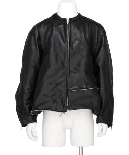 DOUBLE-END VINTAGE LEATHER RACINGJACKET