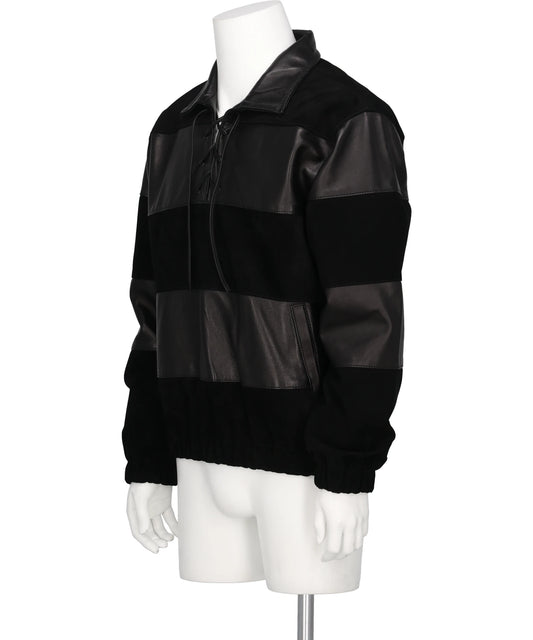 LEATHER&SUEDE SAILOR JACKET