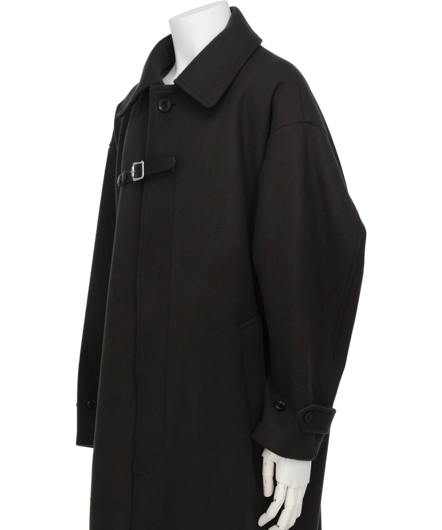 MELTON BIG BALMACCAN COAT