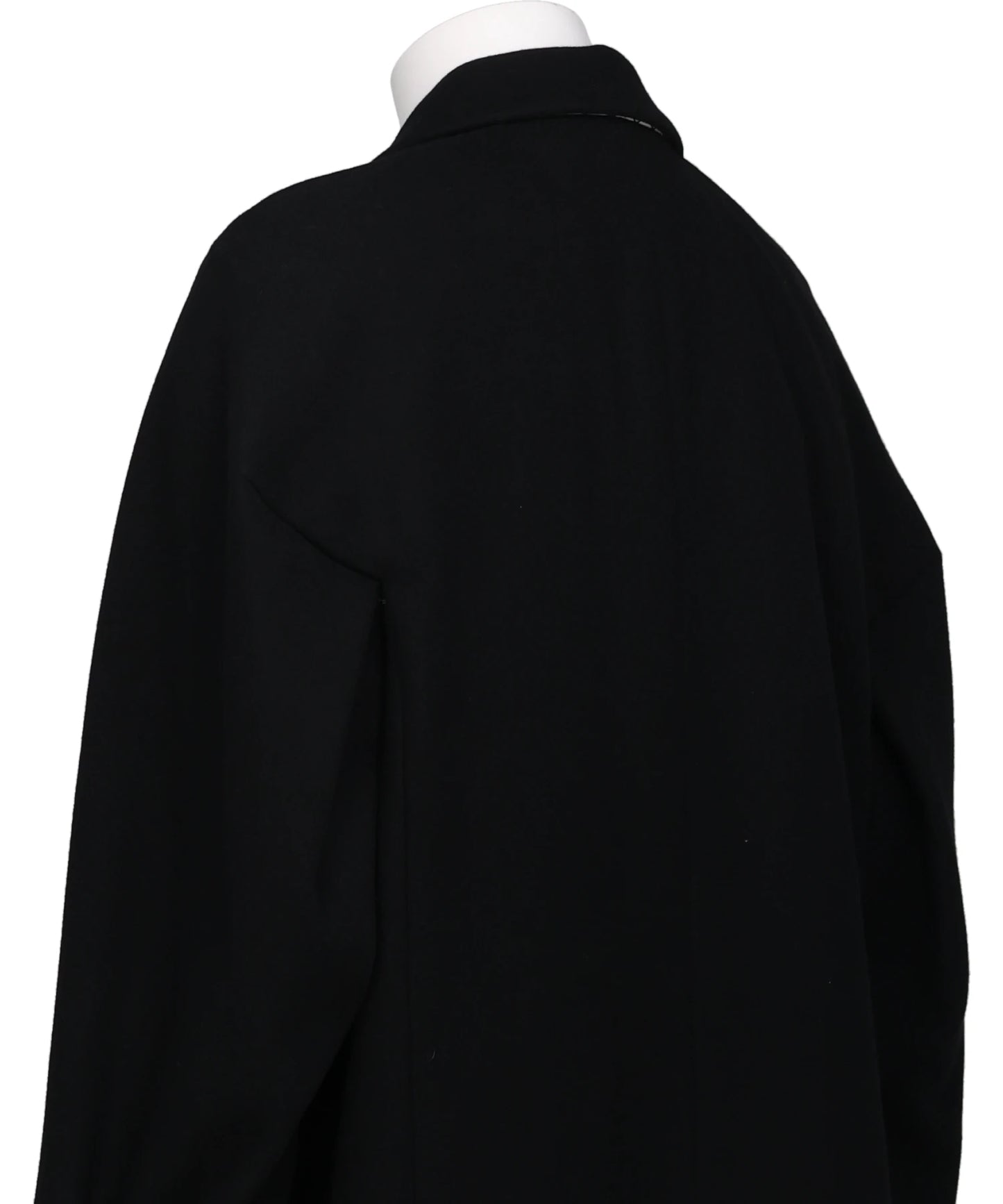 NOTCHED LAPEL OVERCOAT IN MELTON WOOL