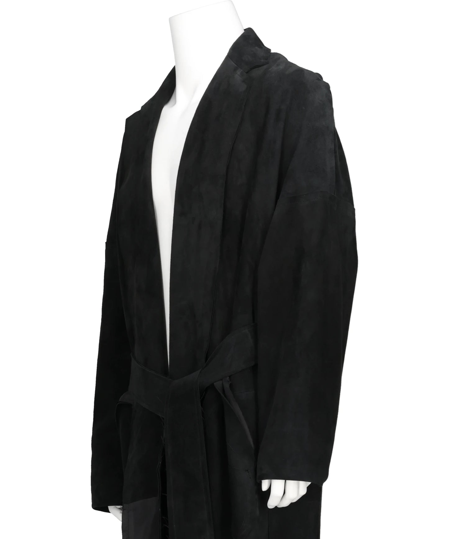 CLASSIC LEATHER GOWN COAT