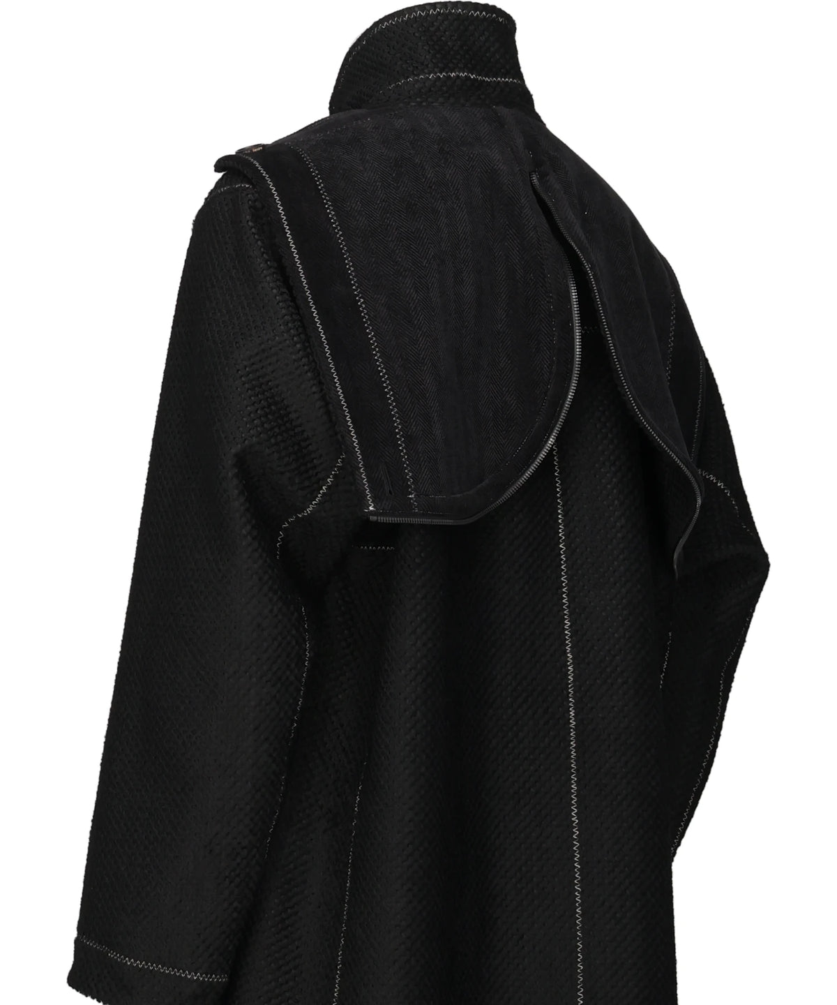 COINSIDE REVERSIBLE HERRINGBONE BONDING COAT