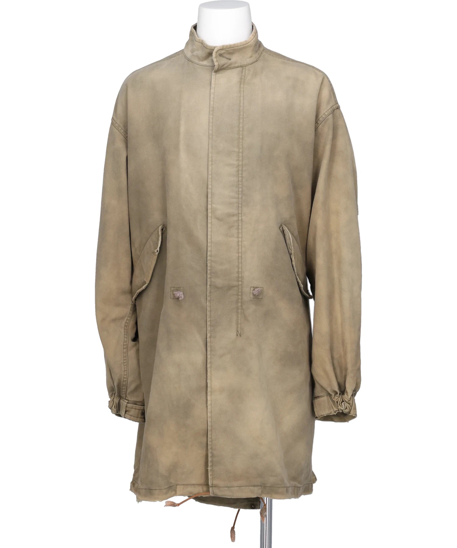 KAMIYA(カミヤ) 2026AW “EYES ONLY” HEAVY SUN-FADEDPRINTED MODS COAT