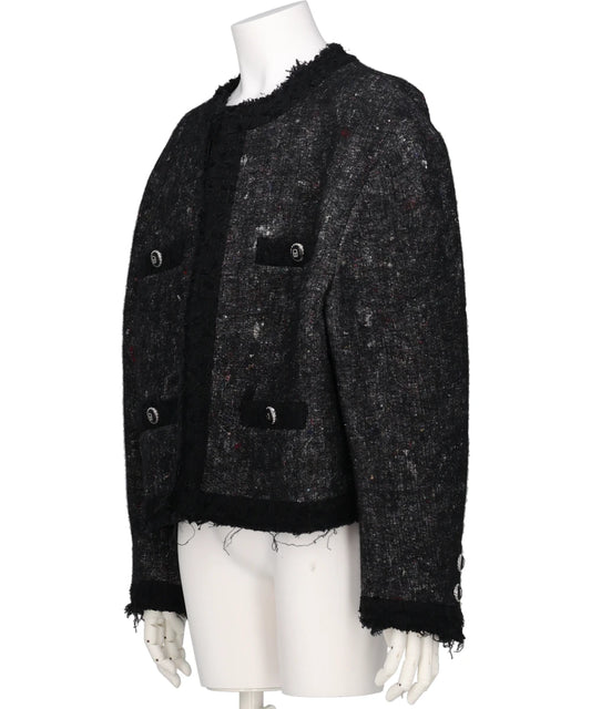 RECYCLED FELT TWEED-STYLE JACKET