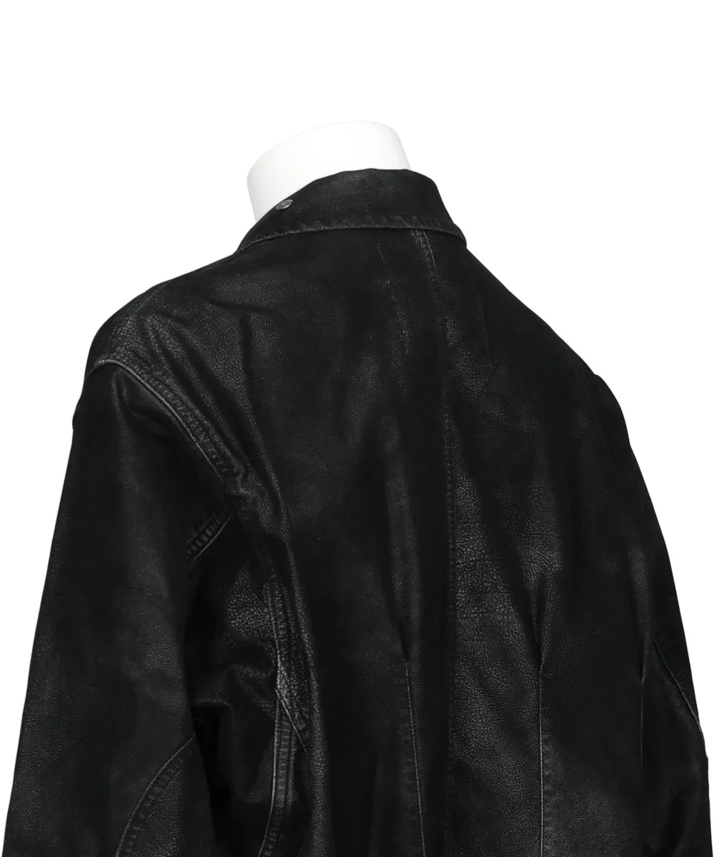 ARTIFICIAL LEATHER HUNTING JACKET